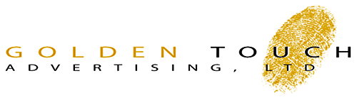 golden touch advertising , ltd. logo designed by shelli