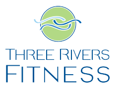 three rivers fitness branding design by shelli - logo, stacked version