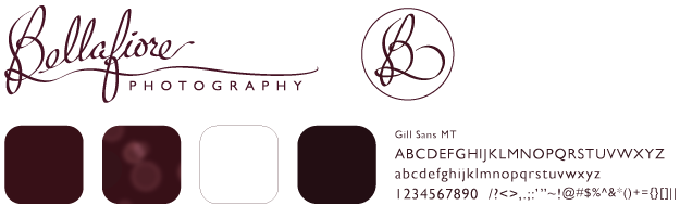 bellafiore branding designed by shelli - visual identity elements
